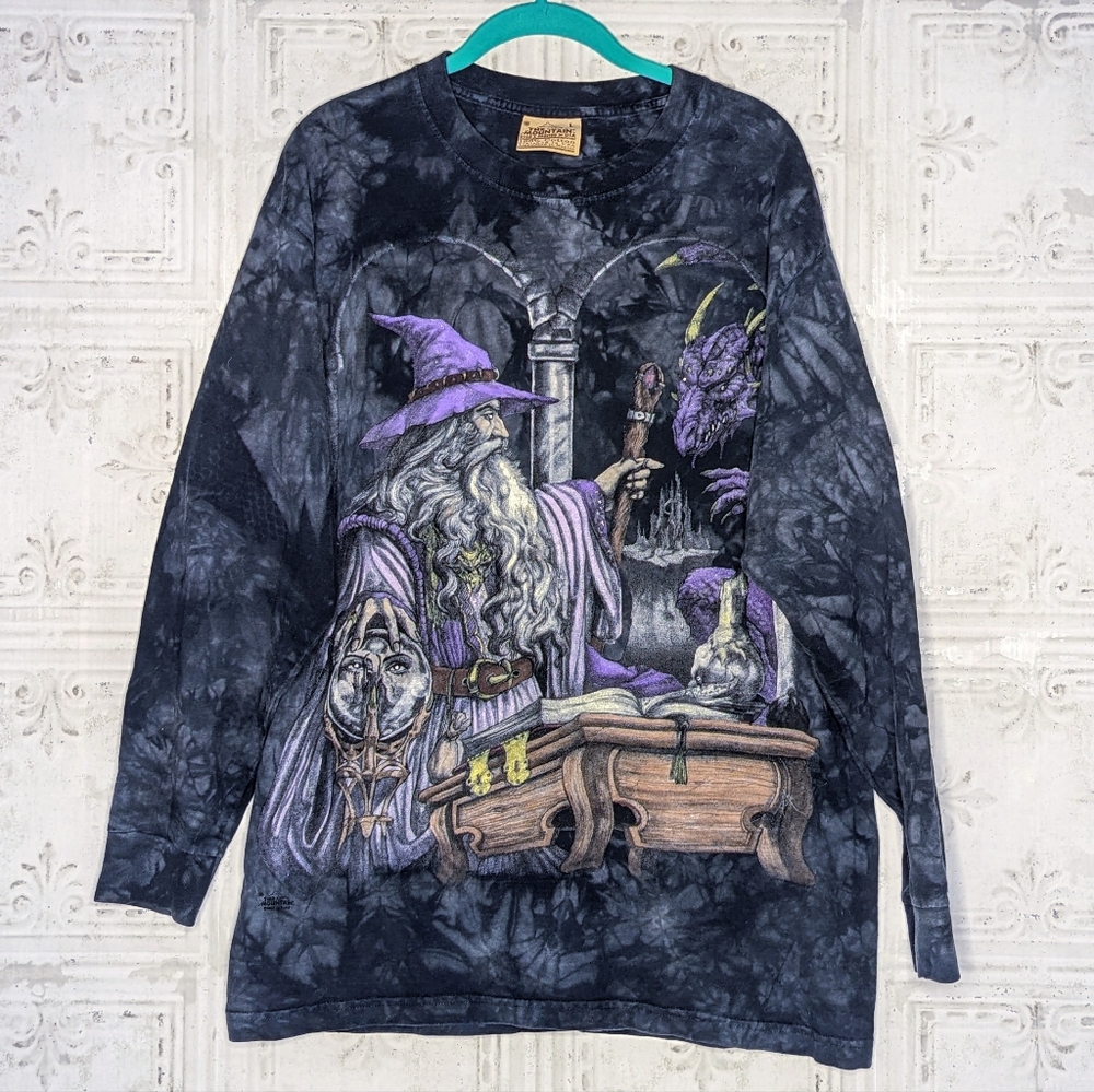 The Mountain Long Sleeve Warlock & Dragon Tee Large